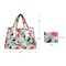 Wrapables Large Foldable Tote Nylon Reusable Grocery Bags, Rose and Butterfly
